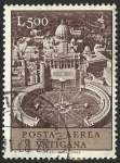 Stamps Vatican City -  PLAZA DE SAN PEDRO - POSTA AEREA VATICANA