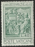Sellos de Europa - Vaticano -  CARD. BESSARIONE