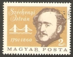 Stamps Hungary -  1826 - 175 Anivº del nacimiento de Istvan  Szechenyi