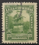 Stamps : America : Venezuela :  ESTATUA DE SIMÓN BOLIVAR, CARACAS.