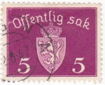 Sellos del Mundo : Europa : Noruega : ESCUDO DE ARMAS