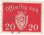 Sellos del Mundo : Europa : Noruega : ESCUDO DE ARMAS