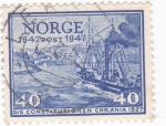 Sellos del Mundo : Europa : Noruega : CONSTITUCIÓN CHR. ANIA 1827