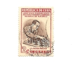 Stamps : America : Cuba :  República de Cuba - AJEDREZ  Campeón del Mundo José Raúl Capablanca