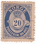 Stamps Norway -  CORNETA Y CIFRAS