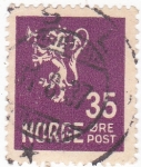 Stamps Norway -  LEÓN RAMPANTE