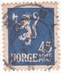 Stamps Norway -  LEÓN RAMPANTE
