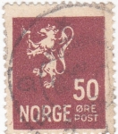 Stamps : Europe : Norway :  LEÓN RAMPANTE