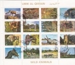 Sellos de Asia - Emiratos �rabes Unidos -  ANIMALES SALVAJES -UMM AL QIWAIN