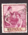 Stamps Spain -  Marta y María- Romero de Torres- Día del Sello