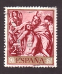 Sellos de Europa - Espa�a -  La Santa Trinidad- El Greco- Día del Sello