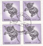 Stamps Bahrain -  ANIMALES SALVAJES- MANAMA