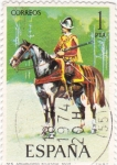 Stamps Spain -  Arcabuceros Ecuestre 1603 -UNIFORMES MILITARES   (S)
