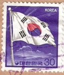 Sellos de Asia - Corea del sur -  bandera