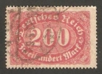 Stamps Germany -  183 - Cifra (con filigrana B)