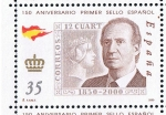 Stamps Spain -  Edifil  3687  150 aniver. del primer sello español.  