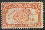 Stamps Costa Rica -  MAPA DE LA ISLA DEL COCO