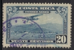 Stamps Costa Rica -  Avión de correos aterrizando.