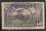 Stamps : America : Costa_Rica :  Avión de correos aterrizando.