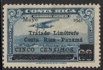 Stamps Costa Rica -  Avión de correos aterrizando.