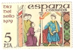 Stamps : Europe : Spain :  dia del sello