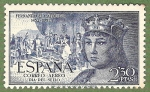 Stamps : Europe : Spain :  V Cent. del nac. de Fernando el Católico.-Edifil 1115
