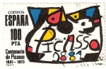 Stamps Spain -  Picasso