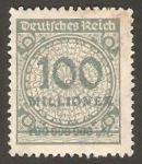 Stamps Germany -  303 - Cifra (con filigrana B)