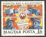Stamps Hungary -  2500 - Protección en el trabajo