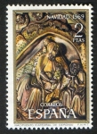 Sellos de Europa - Espaa -  1945- Navidad 1969. Natividad del Señor, retablo de la Catedral de Gerona.