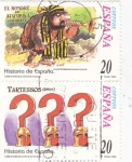 Stamps Spain -  El Hombre de Atapuercas y Tartessos -HISTORIA DE ESPAÑA-(S)