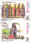 Stamps Spain -  Los Visigodos y Don Pelayo-HISTORIA DE ESPAÑA-(S)
