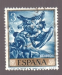 Stamps Spain -  Lucha de Jacob y el Angel- Sert- Día del Sello