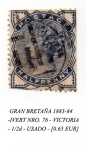 Stamps United Kingdom -  YVERT-76