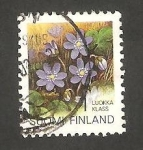 Stamps Finland -  1129 - Flor trollius europaeus