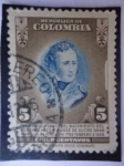 Stamps Colombia -  150 Aniversario del nacimiento del General Antonio José de Sucre, Gran Mariscal de Ayacucho 1795-194