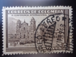Sellos de America - Colombia -  IX Confrencia Internacional Américana --Plaza de Bolivar-Catedral Metropolitana