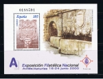 Stamps Spain -  Edifil  3716 SH  Exposición Filatélica Nacional Exfilna´2000.  
