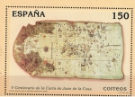 Sellos de Europa - Espaa -  Edifil  3722  V Cente. de la Carta de Juan de la Cosa.  