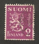 Stamps : Europe : Finland :  151 A - León rampante