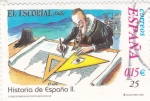 Sellos de Europa - Espa�a -  El Escorial-HISTORIA DE ESPAÑA II    (S)