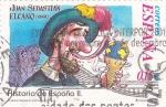 Stamps Spain -  Juan Sebastian Elcano- HISTORIA DE ESPAÑA II    (S)