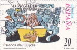 Stamps Spain -  LLENÓSELE LA FANTASÍA- Escenas del Quijote (S)