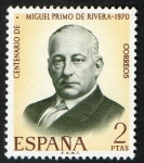 Stamps Spain -  1976- Centenario del nacimiento de Migul Primo de Ribera.