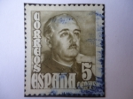 Stamps Spain -  General Franco y el Castillo de la Mota