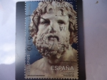 Sellos de Europa - Espa�a -  Ed:4351B-Busto de Esclepios.Museo Nacional de Arquelogía de Atenas - Emisión conjunta:España-Atenas