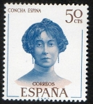 Sellos de Europa - Espa�a -  1990- Literatos españoles. Concha Espina.