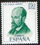 Stamps Spain -  1992-  Literatos españoles. Juan Ramón Jimenez.