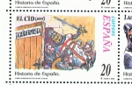 Stamps Spain -  Edifil  3750  Correspondencia Epistolar Escolar. Historia de España.  