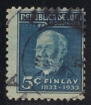 Stamps : America : Cuba :  Cent. del nacimiento del Dr. Carlos J. Finlay (1833-1915), médico-biólogo que descubrió que un mosqu